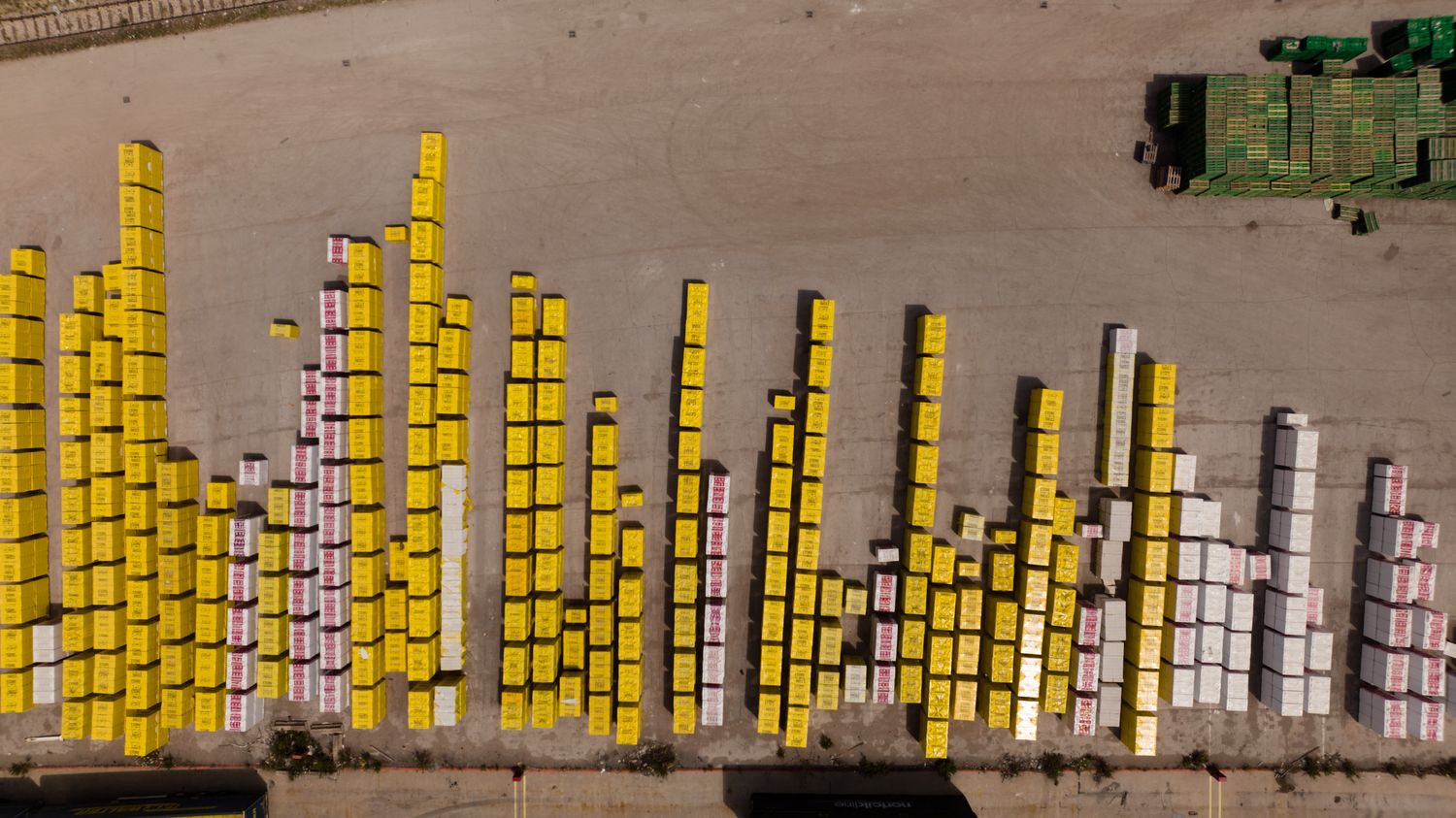 stacked cargo containers